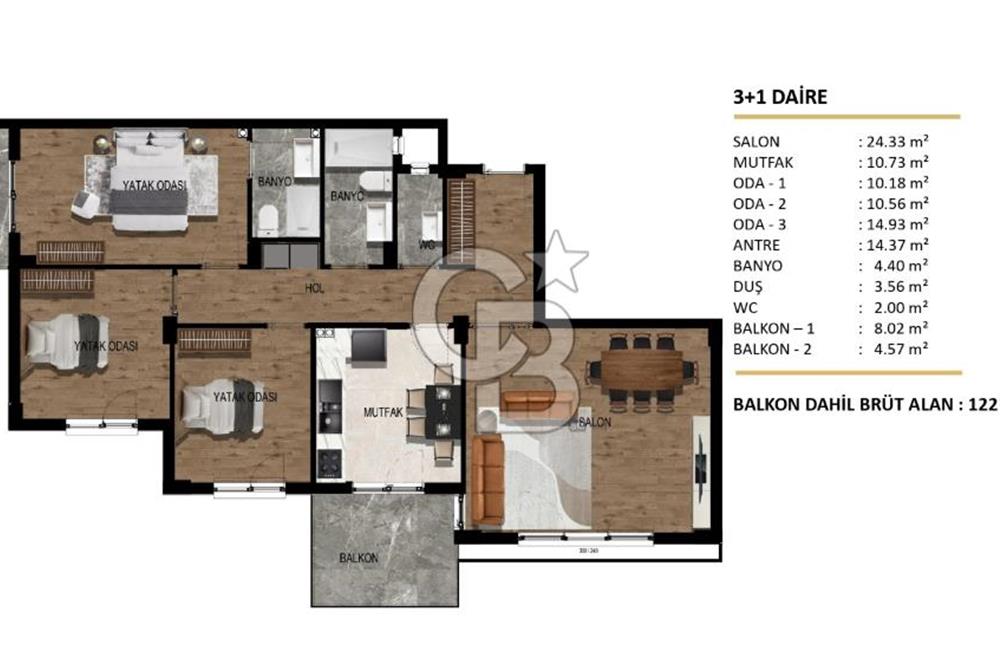 BAŞBOĞA PARADISE | VADE FIRSATIYLA 1+1 / 2+1 / 3+1 DAİRELER