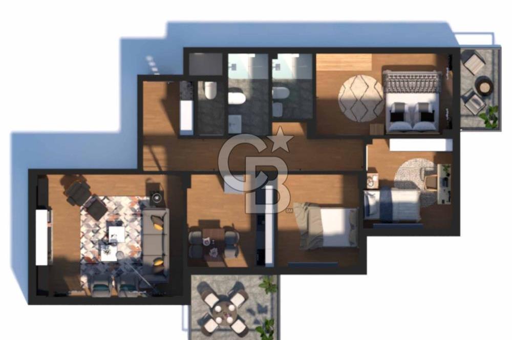 BAŞBOĞA PARADISE | VADE FIRSATIYLA 1+1 / 2+1 / 3+1 DAİRELER