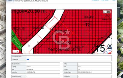 GÜZELBURÇ MAH'DE *T2 İMARLI* SATILIK NİTELİKLİ TİCARİ ARSA