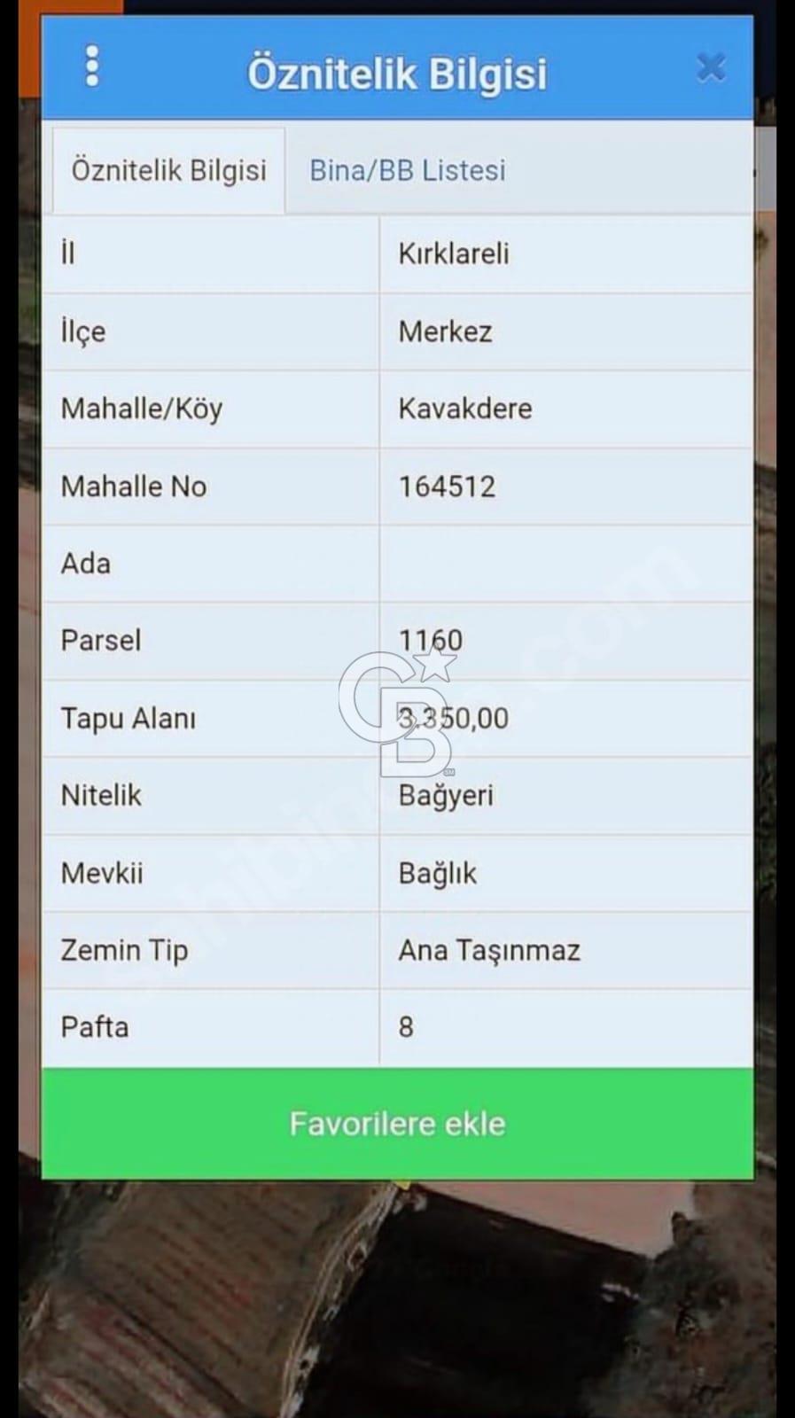 SATILIK, KIRKLARELİ MERKEZ KAVAKDERE KÖYÜNDE FIRSAT