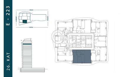 AcarVerde Rezidans Boğaz Cephe 26. Katta Boş Satılık 3+1 Daire