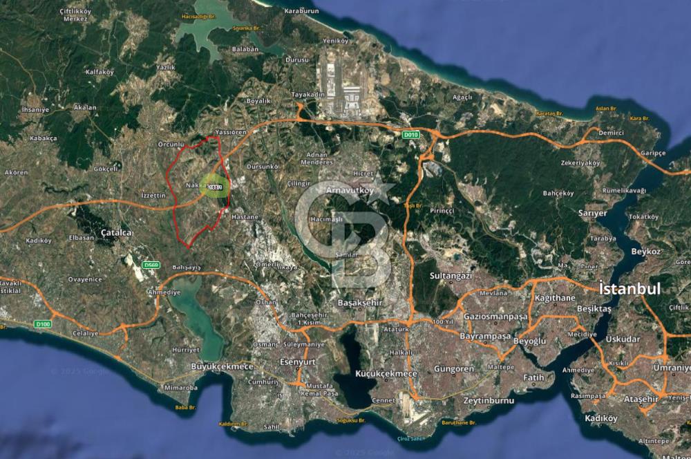 ÇATALCA NAKKAŞ, HAVAALANINA YAKIN 375M2 SATILIK ARAZİ