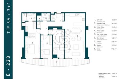 AcarVerde Rezidans Boğaz Cephe 26. Katta Boş Satılık 3+1 Daire