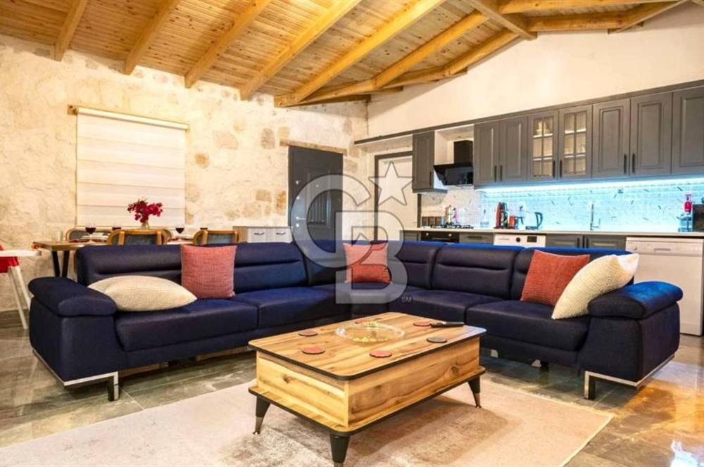 CB GİZ'DEN KAŞ SARIBELEN'DE SATILIK 2+1 VİLLA