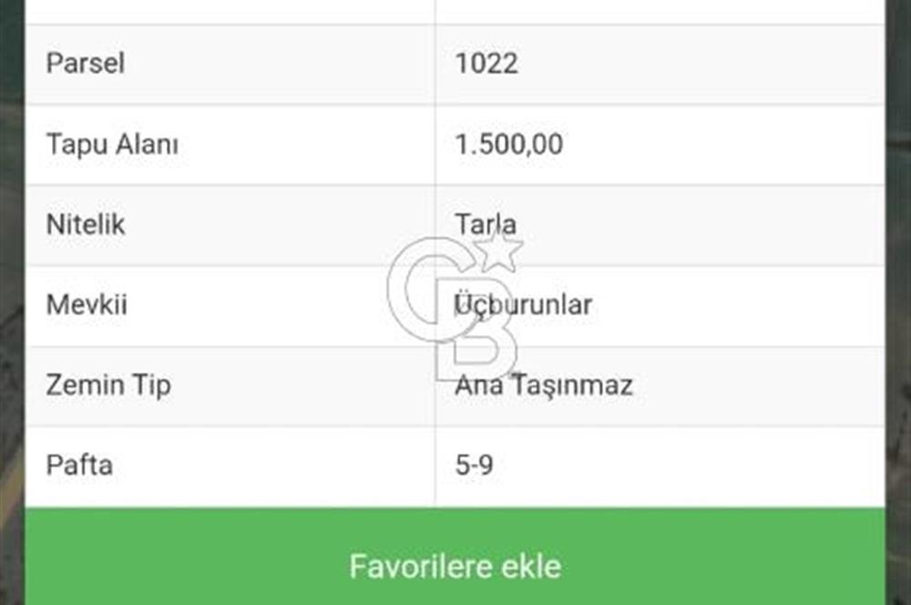 ÇANAKKALE ÇAN KOCAYAYLA SATILIK TARLA