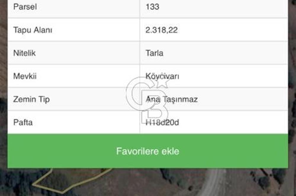 Çanda köydibi arazi