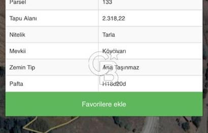 Çanda köydibi arazi