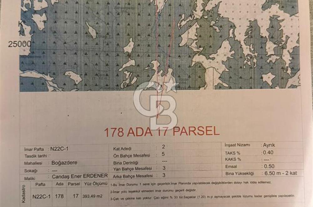 Acıpayam kanyonu ve fethiyeye yakın  imarlı arsa