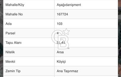 Savaştepe Aşağıdanişment köyiçi arsa