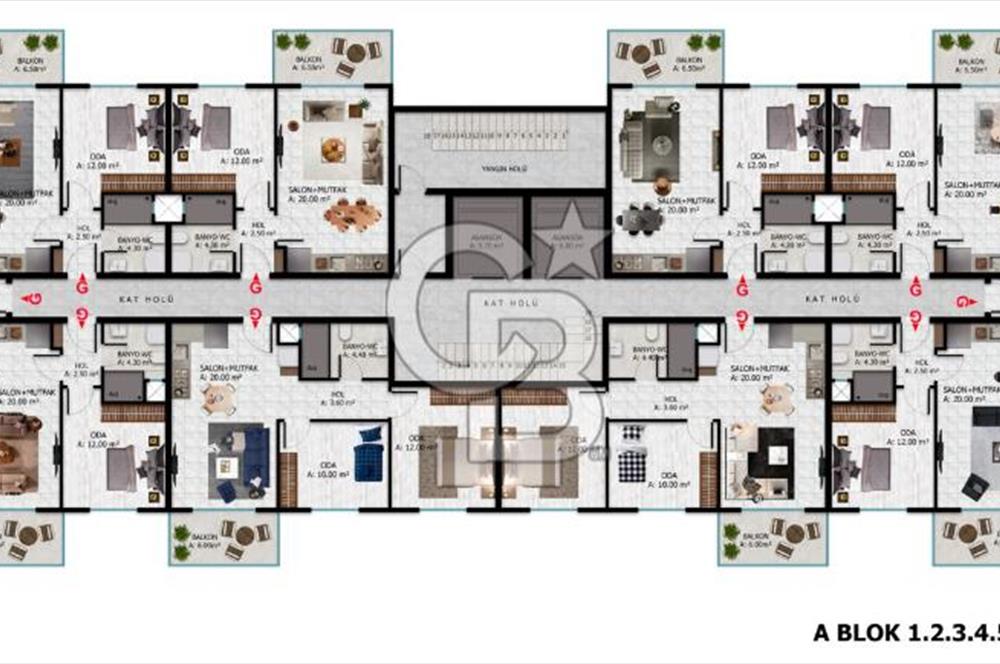 ÇANAKKALE MERKEZ KARACAÖREN MAVİ VATAN EVLERİ SATILIK 2+1 DAİRE