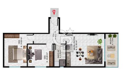 ÇANAKKALE MERKEZ KARACAÖREN MAVİ VATAN EVLERİ SATILIK 2+1 DAİRE