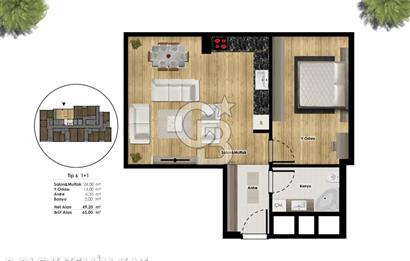 PENDİK'TE 0 FAİZ 48 AY VADELİ SATILIK 1+1