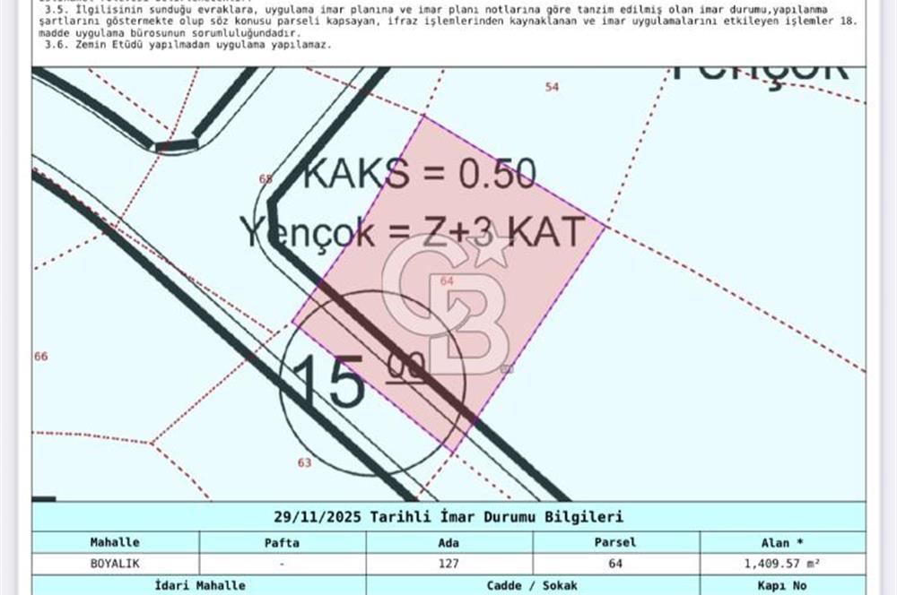 Arnavutköy Boyalık’ta 352m2 Satılık Arsa