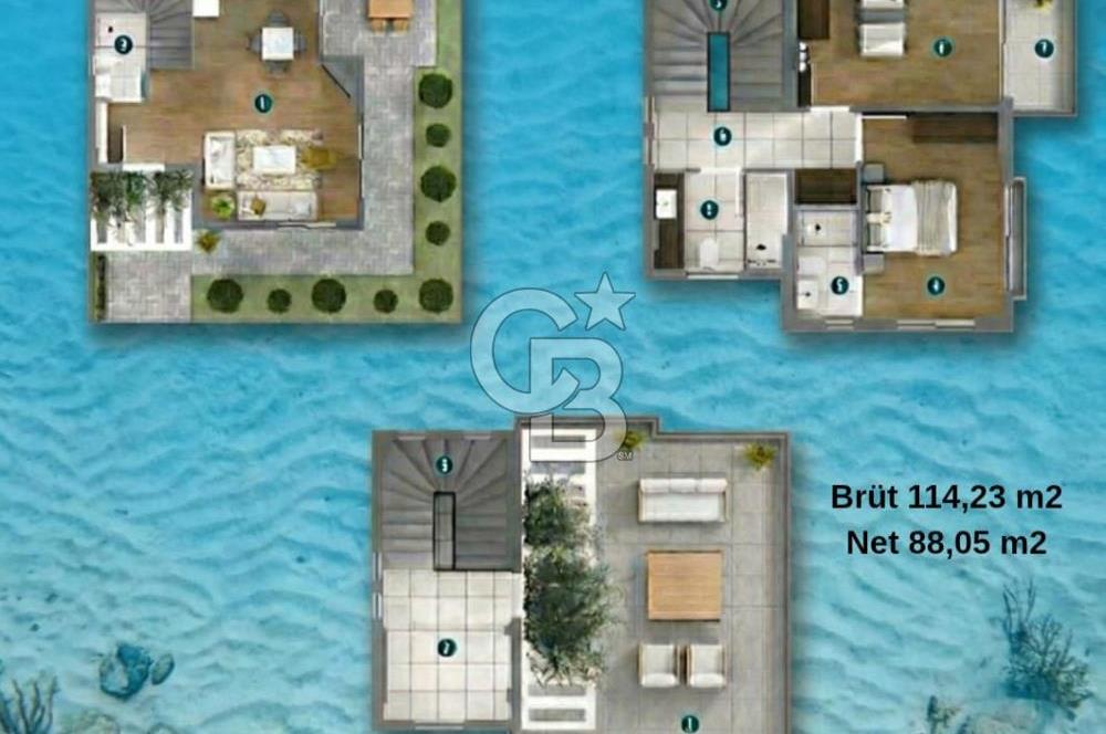 ÇANDARLI PEYKO ROGE MARINE’DE DENİZE SIFIR 3+1 VİLLA KOOPERATİF HİSSESİ