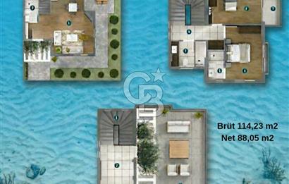 ÇANDARLI PEYKO ROGE MARINE’DE DENİZE SIFIR 3+1 VİLLA KOOPERATİF HİSSESİ