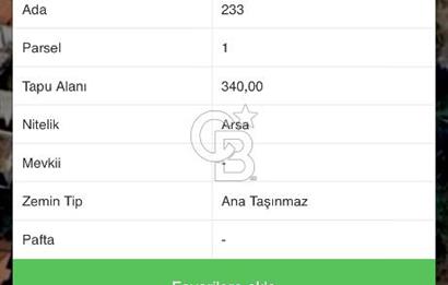 GEYİKBAYIRI 52 EVLERDE MERKEZİ KONUMDA İMARLI VİLLA ARSASI