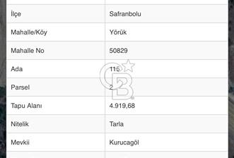 SAFRANBOLU YÖRÜK KÖYÜNDE YATIRIMLIK ARSA  - 1 - 325986