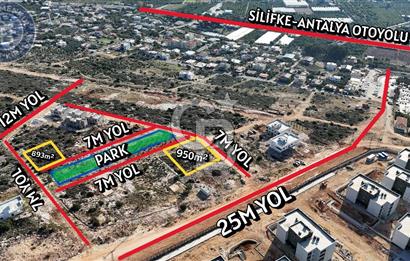MERSİN- SİLİFKE-BURUNUCU SATILIK İMARLI ARSA