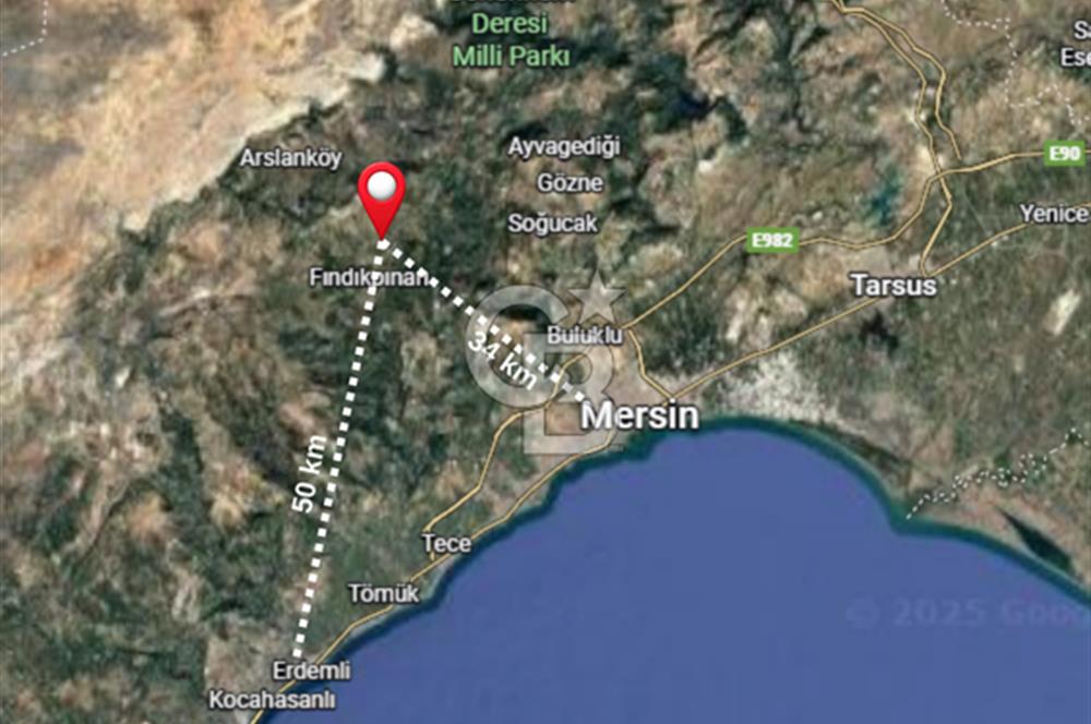 Mersin Toroslar Kavaklıpınar Köyünde Satılık Arsa