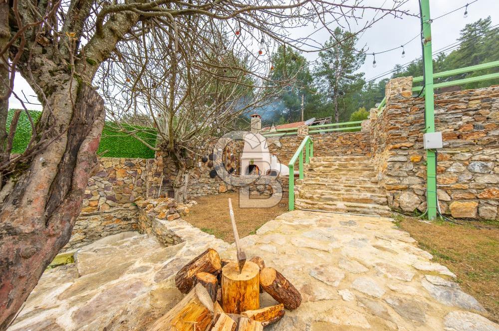 Muğla Çakmak'ta Satılık Havuzlu Şömineli Köy Evi