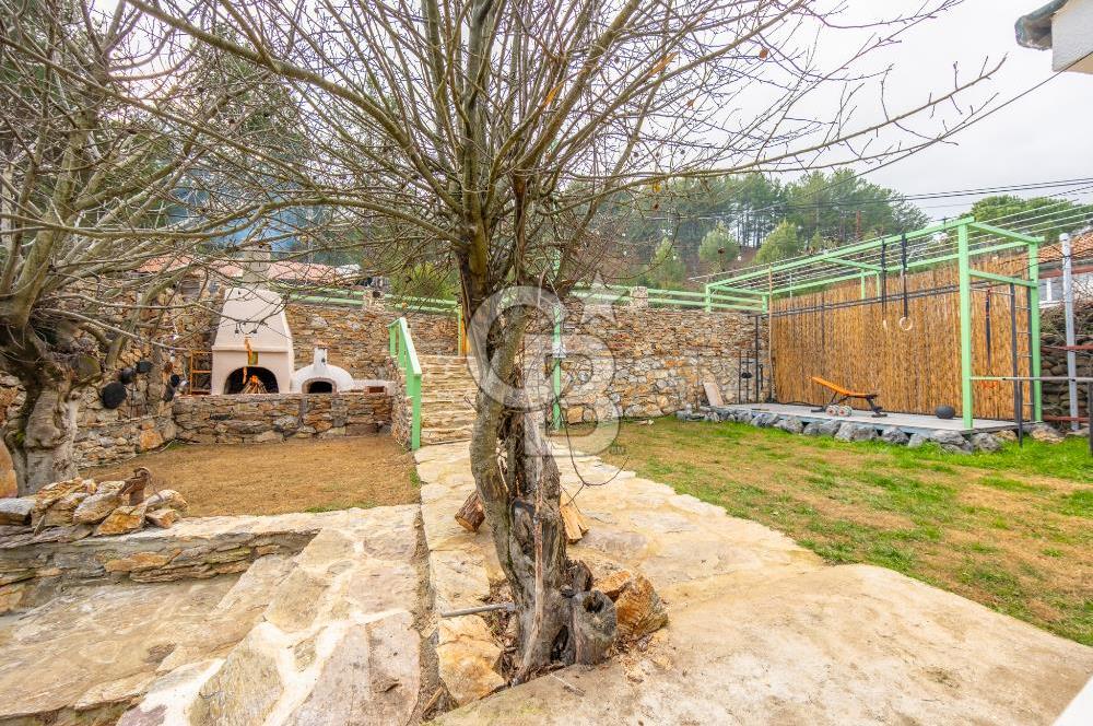 Muğla Çakmak'ta Satılık Havuzlu Şömineli Köy Evi