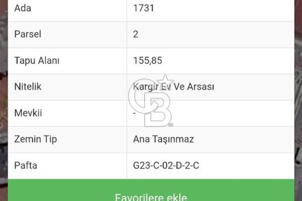 GÖLCÜK MERKEZ'DE TİCARİ İMARLI, 2.10 EMSAL, 155 m² SATILIK ARSA