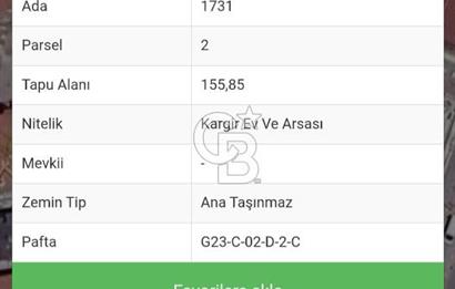 GÖLCÜK MERKEZ'DE TİCARİ İMARLI, 2.10 EMSAL, 155 m² SATILIK ARSA