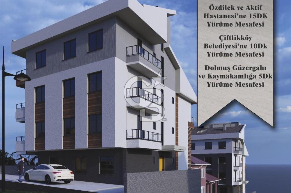 ÇİFTLİKKÖY ÇİFTLİK MH.'DE SATILIK DENİZ MANZARALI 2+1 DAİRE​