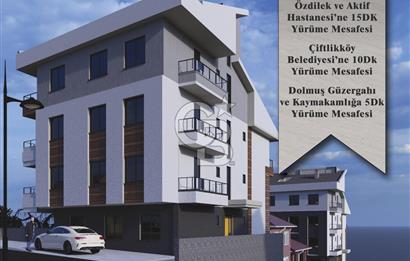 ÇİFTLİKKÖY ÇİFTLİK MH.'DE SATILIK DENİZ MANZARALI 2+1 DAİRE​