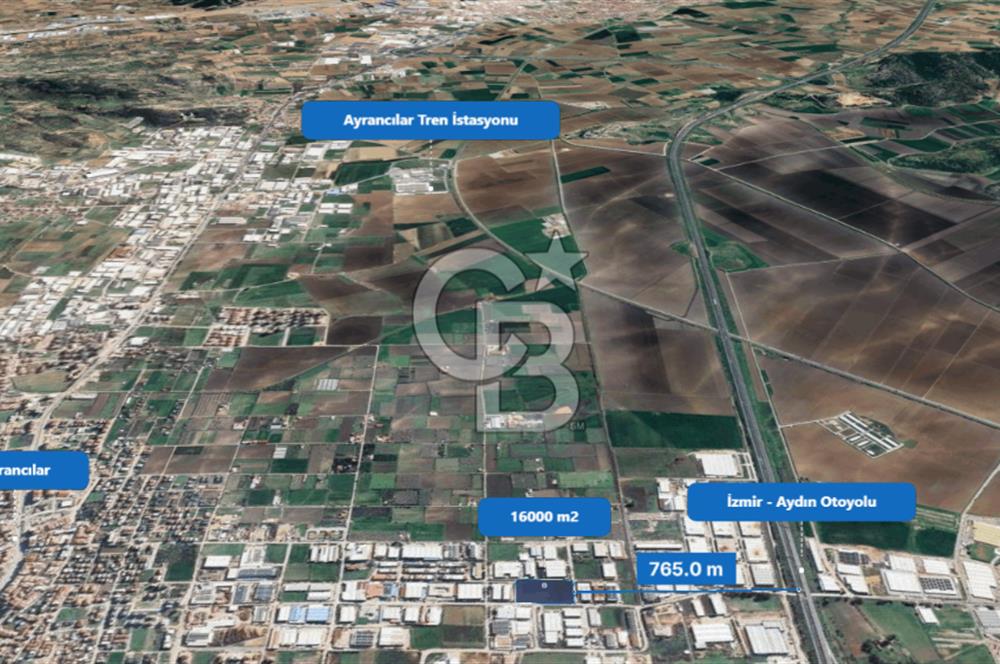 İzmir Ayrancılar OSBde 16.000 m² Sanayi İmarlı Satılık Arsa