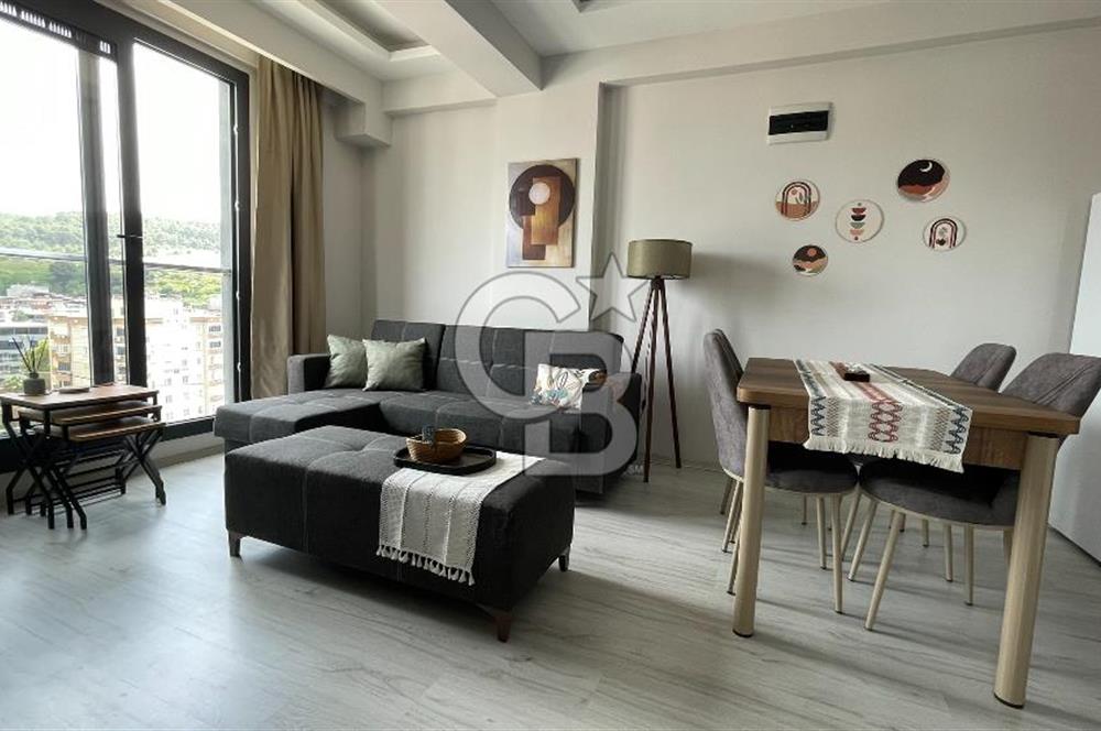 Kent Kule'de Çift Cepheli Eşyalı Kiralık Köşe 1+1 Sıfır Daire