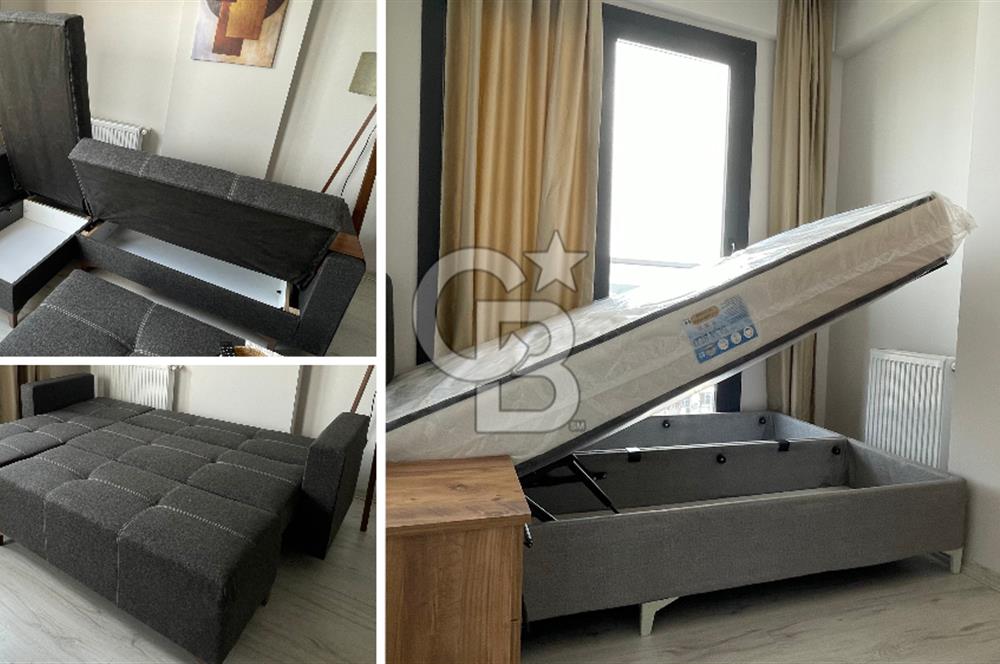 Kent Kule'de Çift Cepheli Eşyalı Kiralık Köşe 1+1 Sıfır Daire
