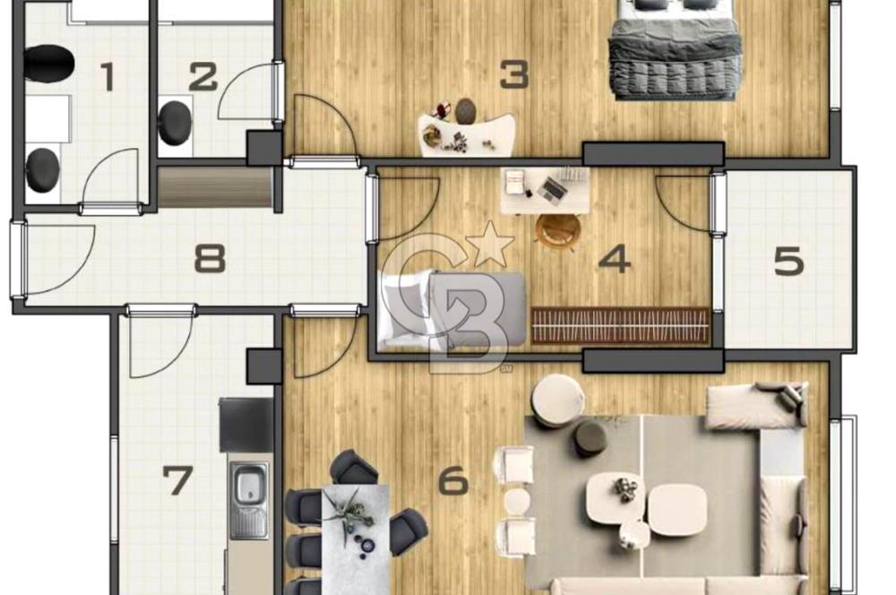 Altunizade Ay Konakları'nda Satılık 2+1 Sıfır Daire