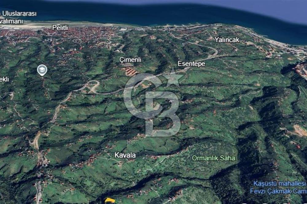 ORTAHİSAR KAVALA'DA DENİZ MANZARALI 2,184m2 YATIRIMLIK ARSA