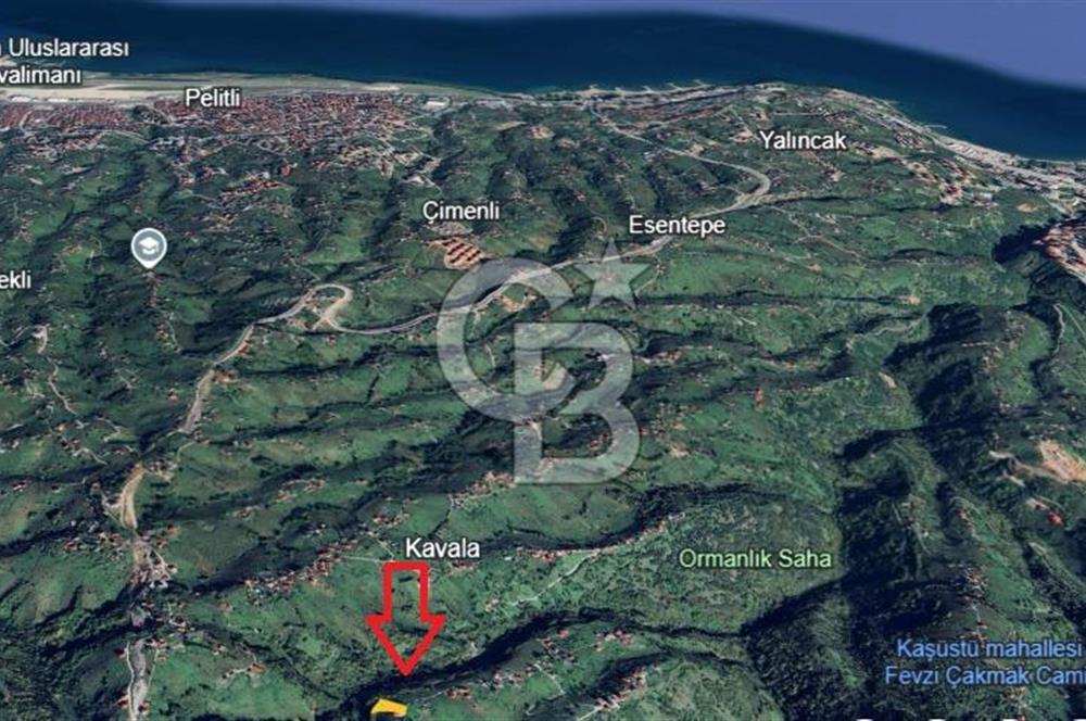 ORTAHİSAR KAVALA'DA DENİZ MANZARALI 2,184m2 YATIRIMLIK ARSA