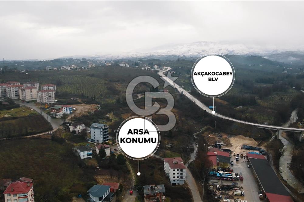 DÜZCE AKÇAKOCA DA 332 m2 SATILIK ARSA, 3 KAT İMARLI