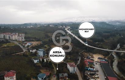 DÜZCE AKÇAKOCA DA 332 m2 SATILIK ARSA, 3 KAT İMARLI