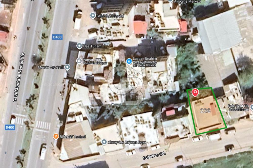 MERSİN BARIŞ MAH. SOĞUKSU CADDESİ ÜZERİ SATILIK MÜSTAKİL EV VE ARSA 