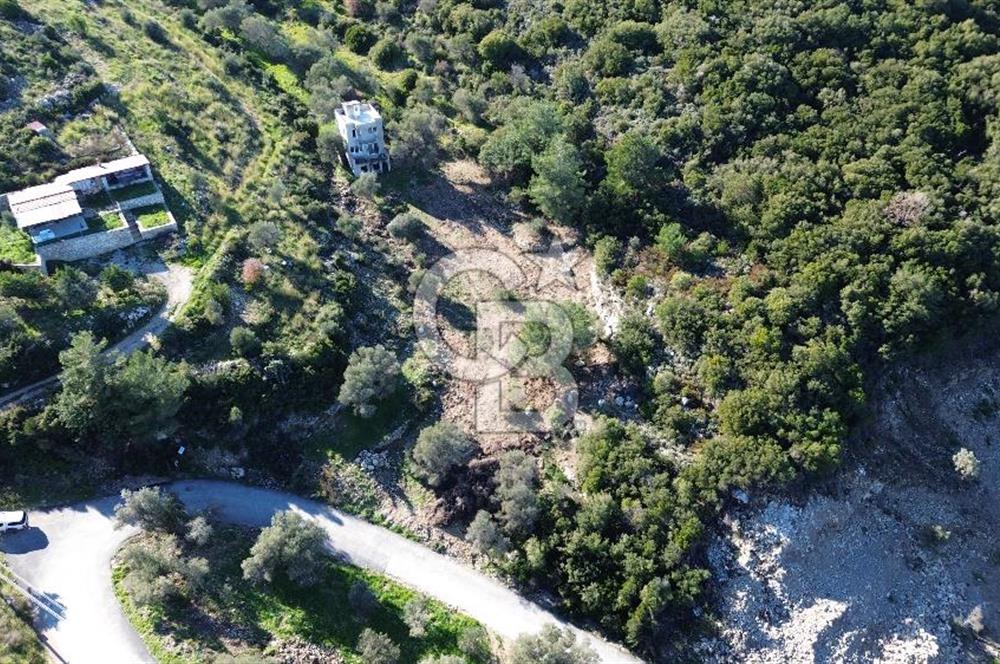 Karaburun İnecik'te İçerisinde 4+1 Müstakil Villa Bulunan Arazi
