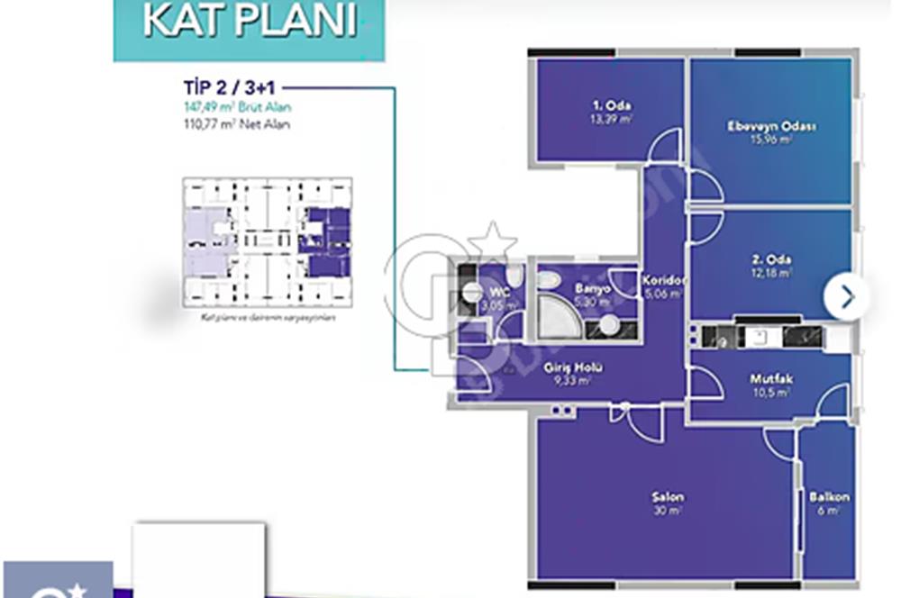 SEDEFTEPE VADİ EVLERİ'NDE SATILIK 3+1 DAİRE