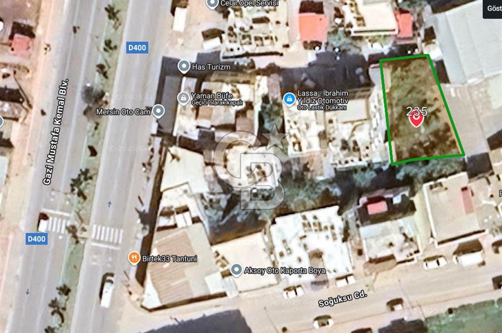 MERSİN BARIŞ MAH. SOĞUKSU CADDESİ ÜZERİ SATILIK  ARSA 