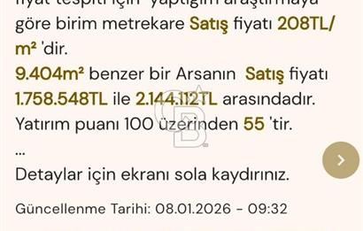 Bursa İnegöl Satılık Yatırımlık 9 Dönüm Fırsat Tarla