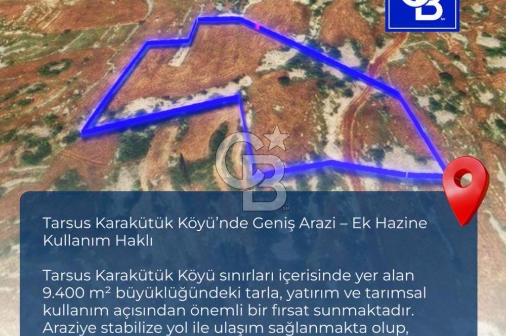 Mersin, Tarsus, Karakutuk'te Hazine kazanimli Tarla