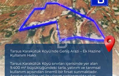 Mersin, Tarsus, Karakutuk'te Hazine kazanimli Tarla