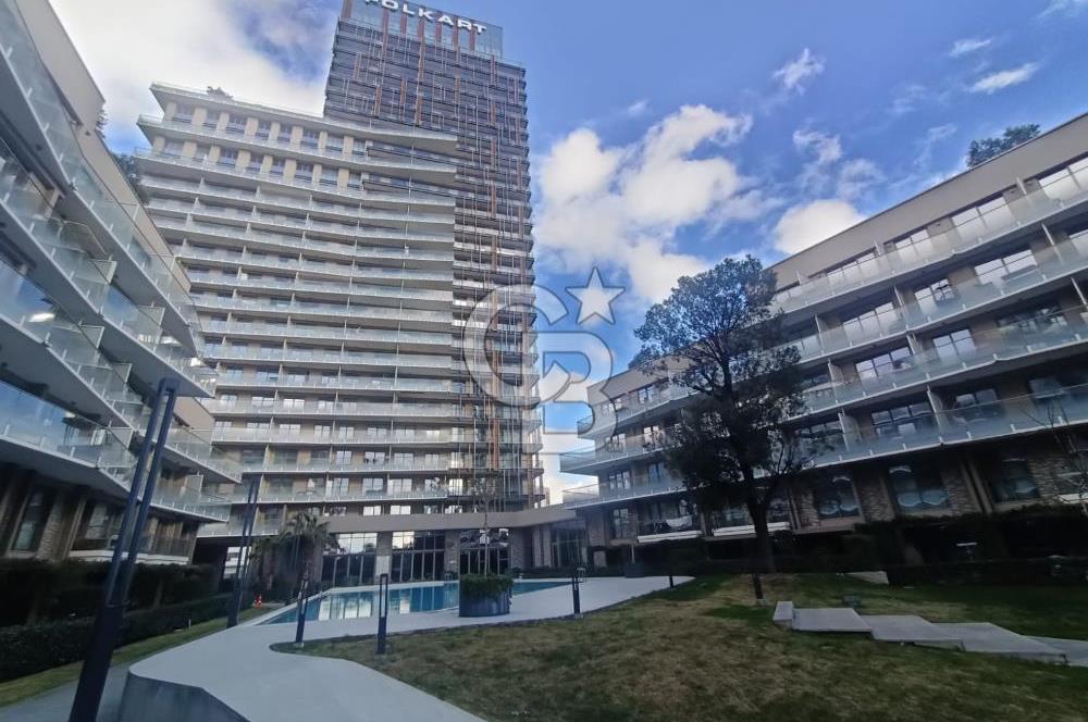 Folkart İncity'de Havuz Cephe Balkonlu Eşyalı Kiralık 1+1 Daire