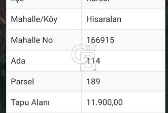 1294256626 CB LEADER' DAN BALIKESİR KARESİ HİSARALAN MAH. SATILIK TARLA - 2 - 327404