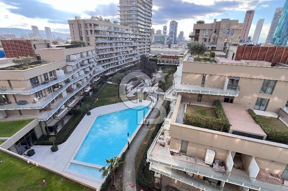 Folkart İncity'de Havuz Cephe Balkonlu Eşyalı Kiralık 1+1 Daire