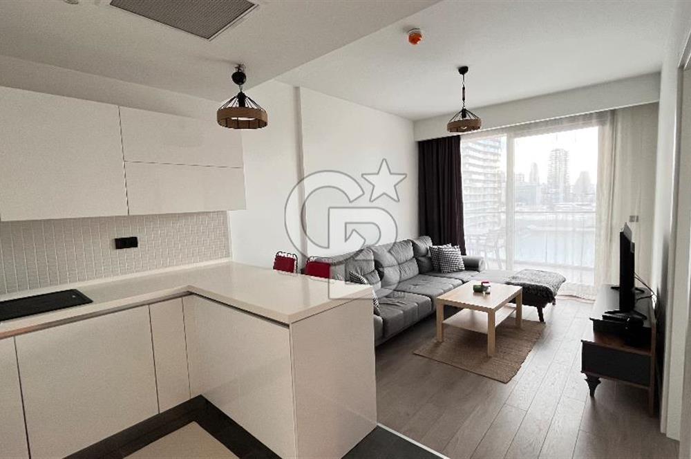 Folkart İncity'de Havuz Cephe Balkonlu Eşyalı Kiralık 1+1 Daire
