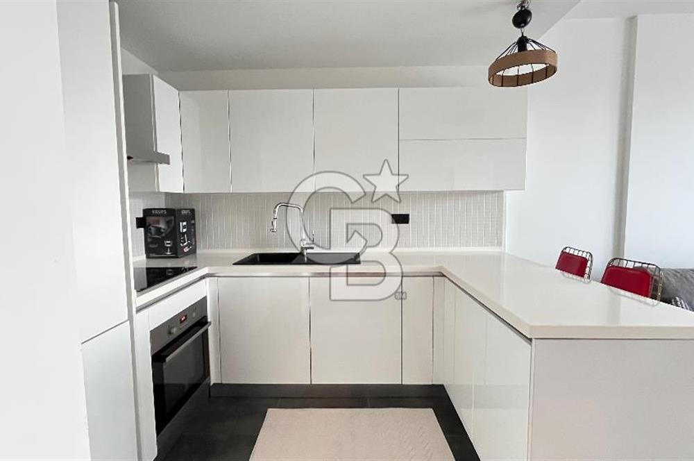 Folkart İncity'de Havuz Cephe Balkonlu Eşyalı Kiralık 1+1 Daire