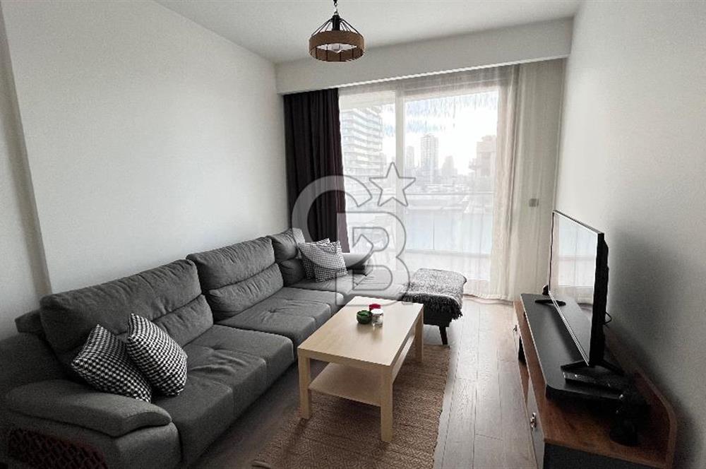 Folkart İncity'de Havuz Cephe Balkonlu Eşyalı Kiralık 1+1 Daire